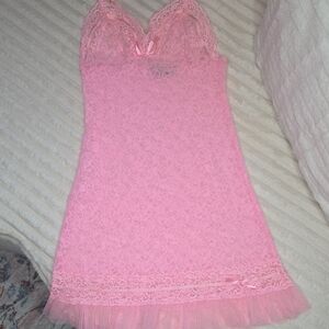 Victoria's Secret Pink Lace Chemise